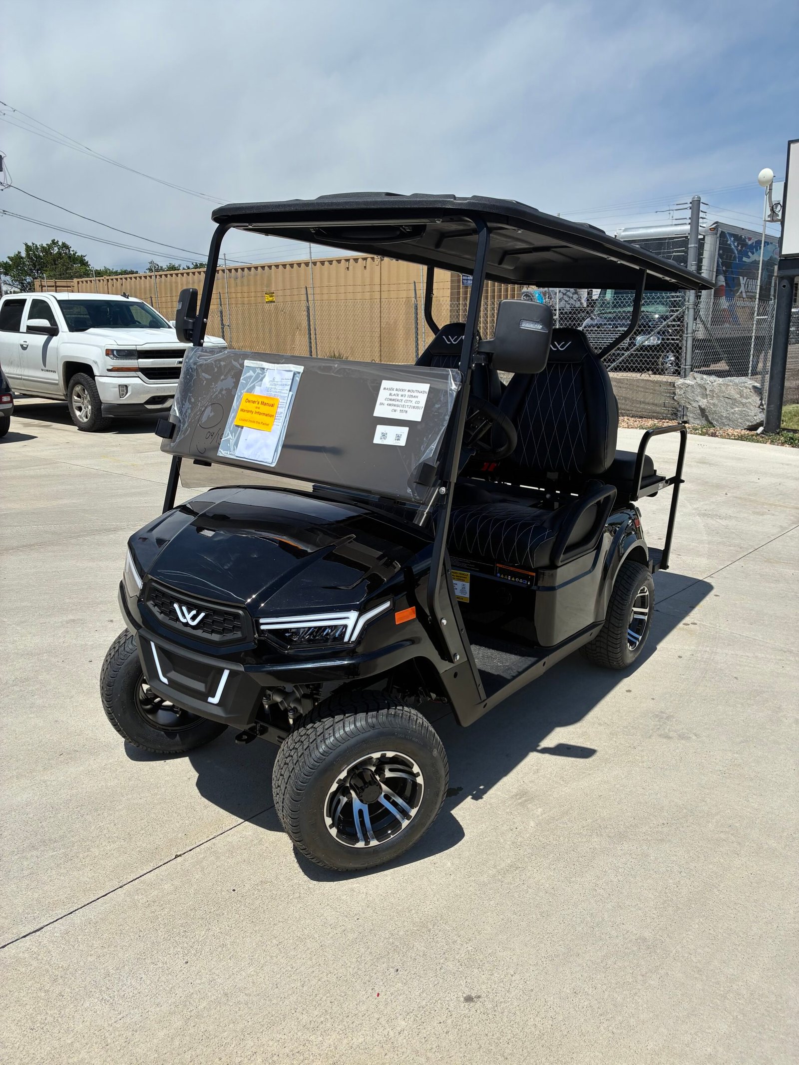 2026 Black Whisper W3 for sale at SnappyGolfCars